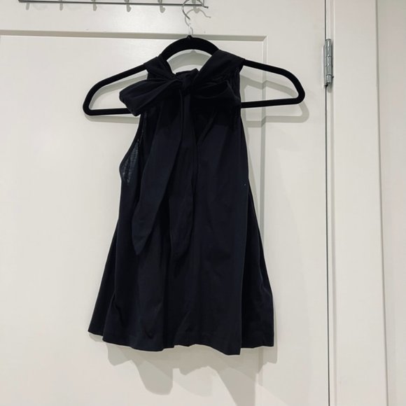 NWOT Mango Halter Neck Top, Black, S - Picture 9 of 9